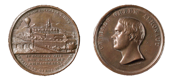 The Nassau medal struck in memory of the Historic flight
