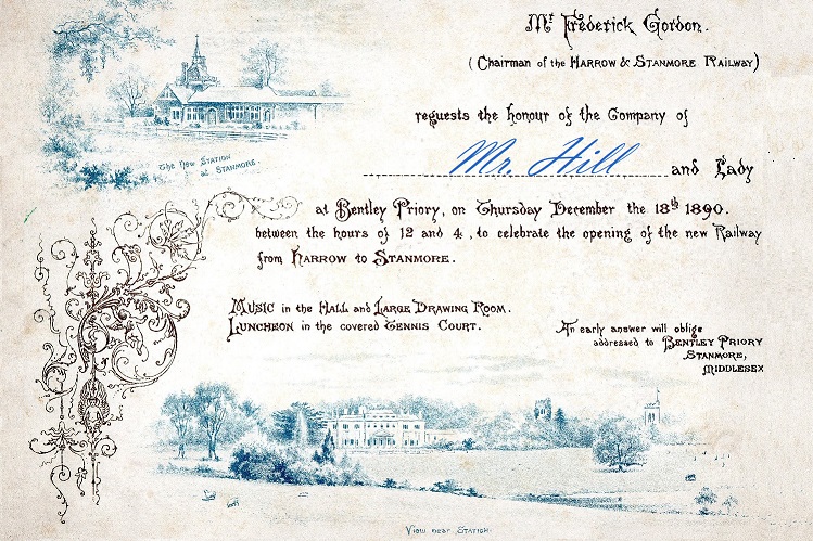 Frederick Gordon's grand invitation